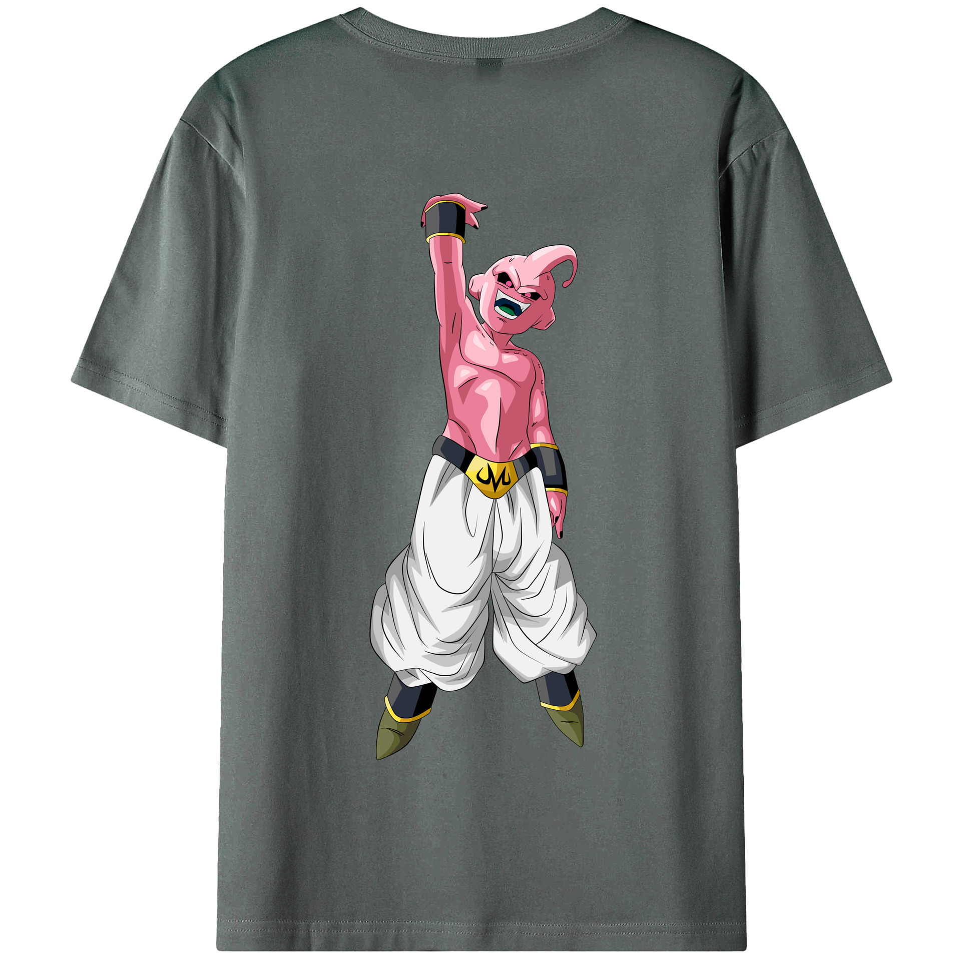 （画像用） ドラゴンボール 魔人ブウ DRAGON BALL Majin Buu 綿100％半袖Tシャツ（背面プリント）